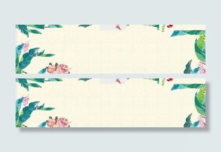 春天背景banner免抠