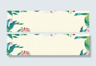 春天背景banner免抠