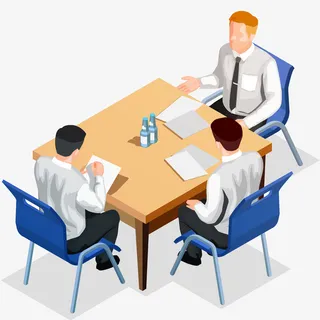 公司会议矢量插画免抠