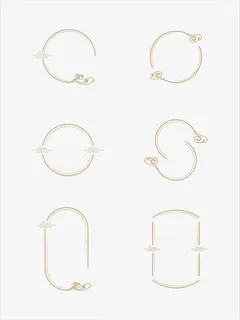 中国风矢量花纹云纹国潮古典边框标题边框免抠 中国风矢量花纹云纹国潮古典边框标题边框免抠