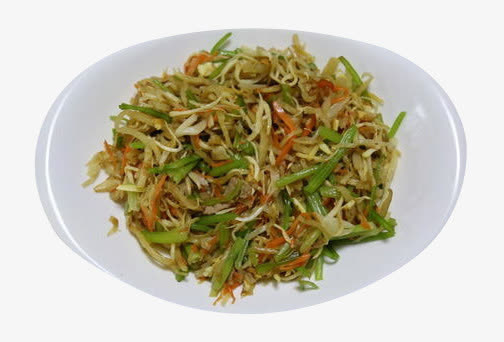 家常菜芹菜炒饼丝免抠
