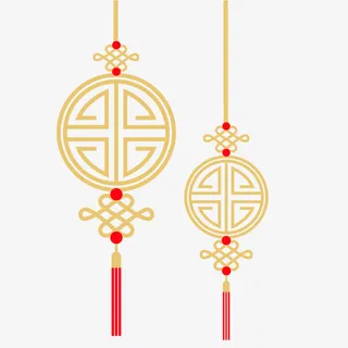 过年年味装饰挂饰免抠装饰中国风元素