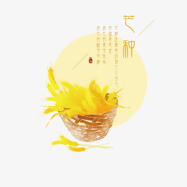 二十四节气芒种免抠
