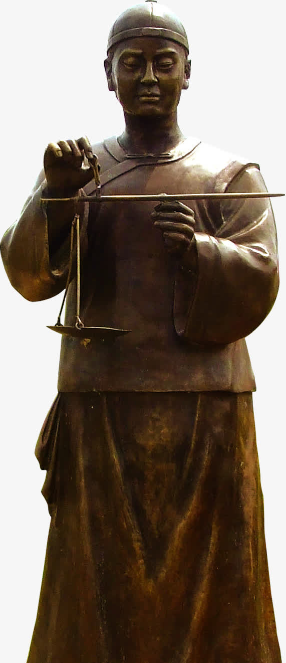 棕色中国风中医铜人免抠