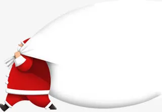 送礼造型圣诞老人免抠