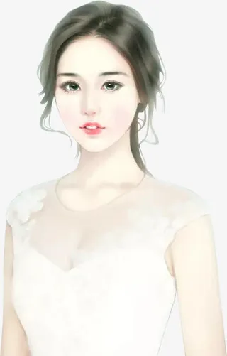 现代女孩清新唯美免抠