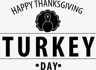 黑色感恩节标签免抠