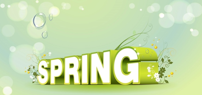 矢量春天背景高清摄影风景背景