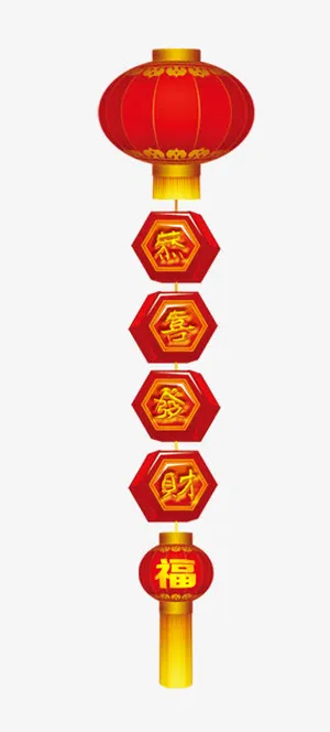 中国风红色灯笼素材免抠