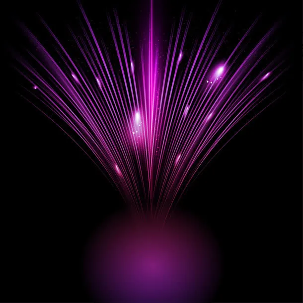 紫色光束高光黑色免抠