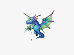 绿色龙婴儿PNG透明背景素材