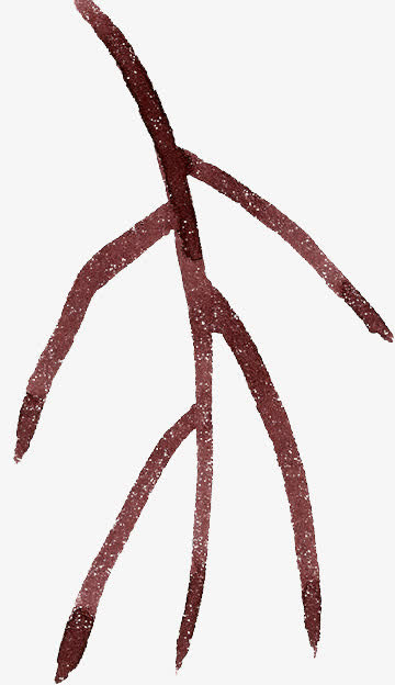 手绘树枝免抠