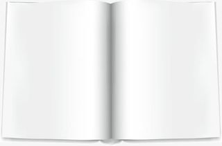 翻开的本子免抠