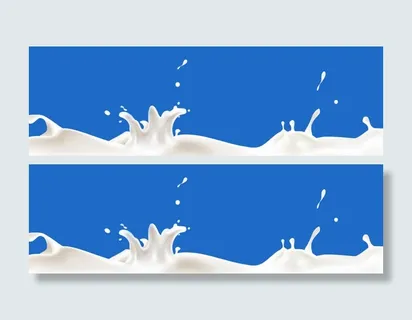 飞溅牛奶系列背景banner