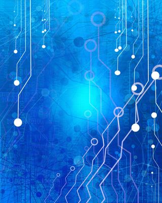 蓝色电子科技数据商务背景高清