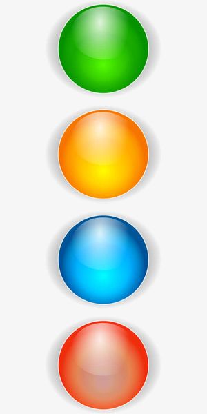 彩色的圆球免抠