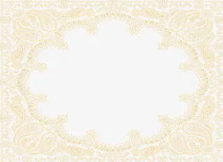 欧式花纹底纹边框免抠