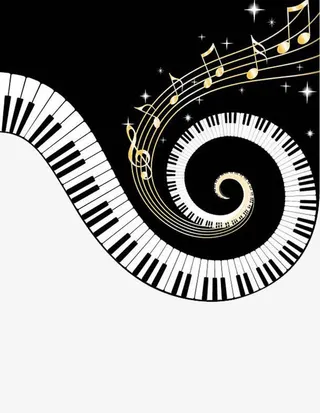 音乐条形码免抠