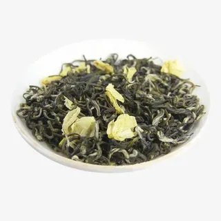 产品实物茉莉花竹叶青茶叶免抠