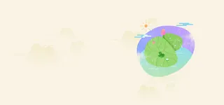 电商小暑夏季小清新简约海报banner高清