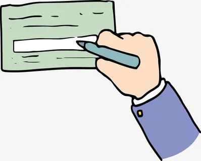 支票上的签字免抠