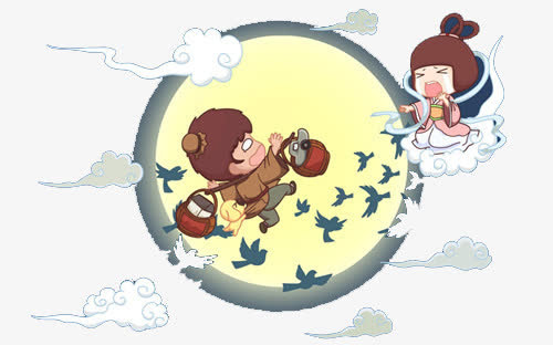 七夕牛郎织女相聚免抠