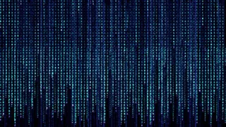 蓝色简约矩阵源代码免抠