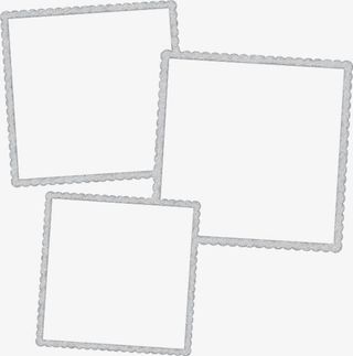 手绘相框图片手绘边框素材 方形免抠