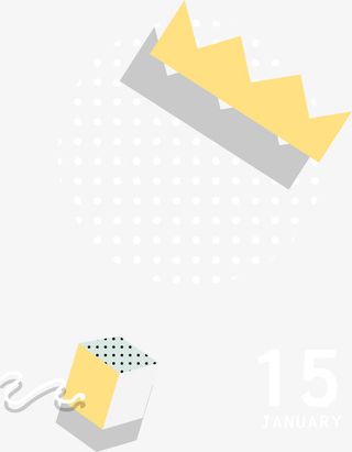 几何形状贺卡装饰免抠