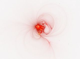 红色光晕效果素材免抠