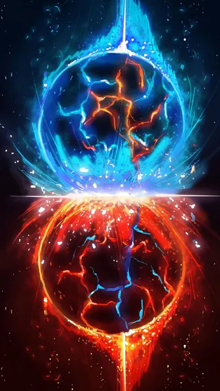 球体碰撞喷溅背景高清