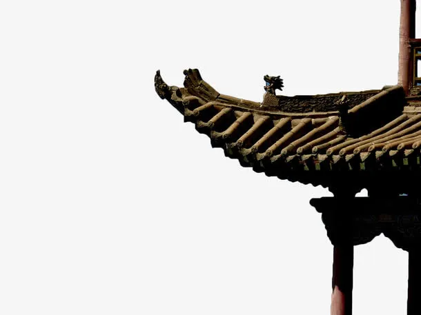 古代亭阁檐角免抠