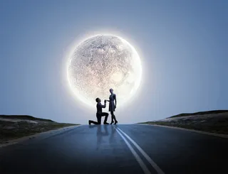 中秋节蓝色天空月亮免抠