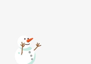 原创插画 冬天 雪人免抠