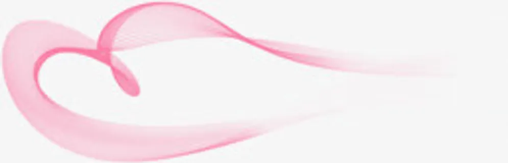 线条粉色爱心光效免抠