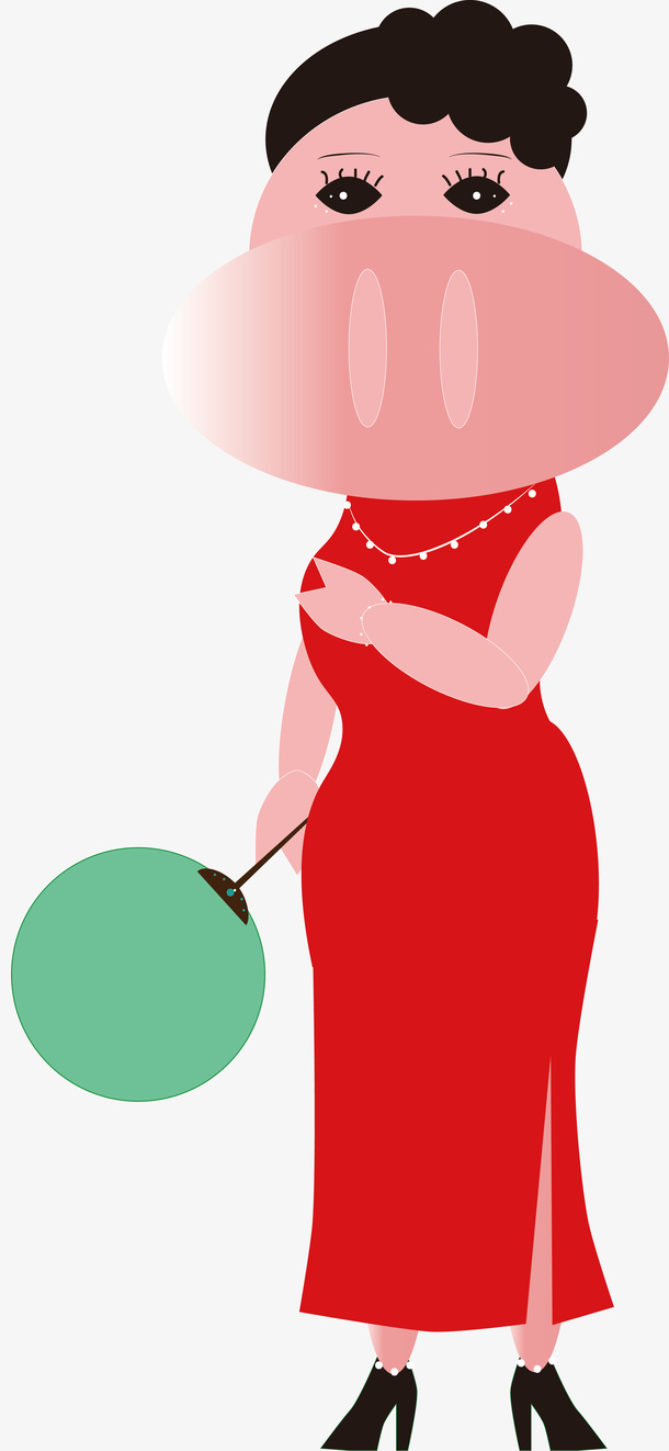 中国风猪年快乐免抠素材免抠