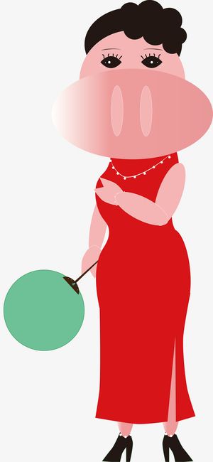 中国风猪年快乐免抠素材免抠