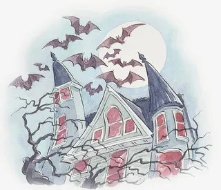 万圣节城堡免抠