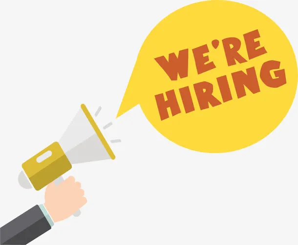 大喇叭广播招聘广告免抠