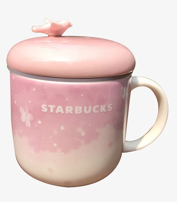 星巴克樱花马克杯免抠