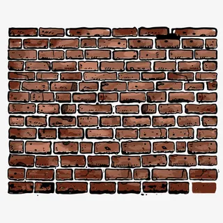 古典红色墙砖免抠