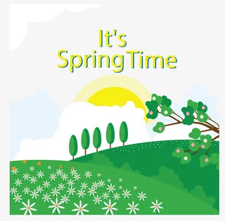 春天来了美好时光免抠