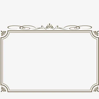 边框 唯美 花边 相框 线框免抠