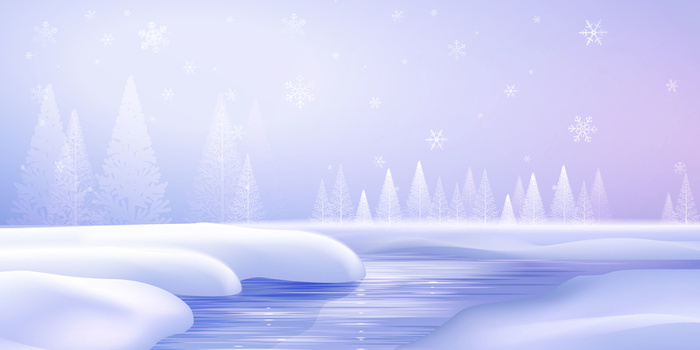 手绘积雪 雪景背景图高清