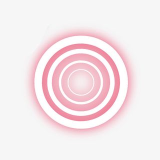 红色环形光效免抠