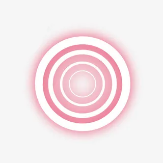 红色环形光效免抠