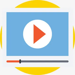 网络视频卡通图标免抠