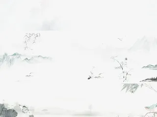 水墨古典装饰贴图免抠