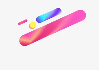 彩色渐变光效海报装饰免抠