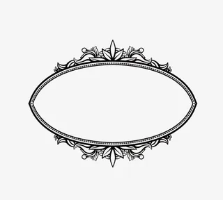 欧式底纹花纹边框免抠